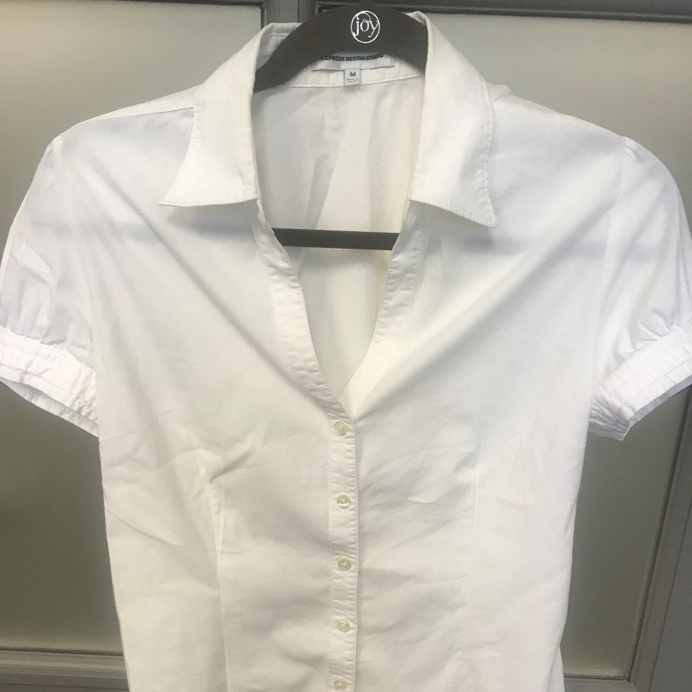 Express White Button Down